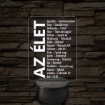 Az élet – 7 színű, színváltós LED lámpa