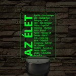 Az élet – 7 színű, színváltós LED lámpa