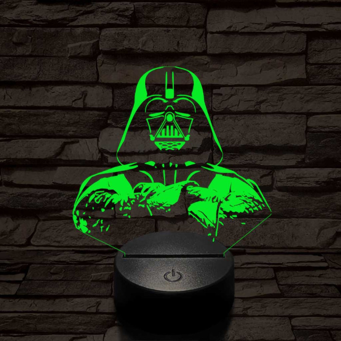 Birodalmi Nagyúr 7 színű  3D led lámpa