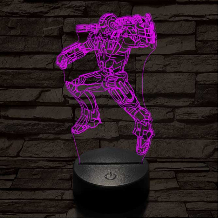 Hadigép 3D led lámpa