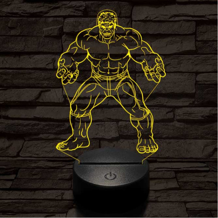 Hulk 3D led lámpa