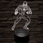 Támadó pókember 7 színű 3D led lámpa