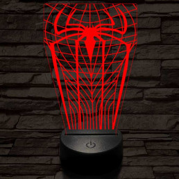 Pókember-szimbólum 3D led lámpa
