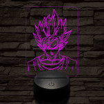 Songoku 7 színű 3D led lámpa
