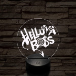 Helluva Boss logó 7 színű 3D led lámpa