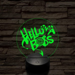 Helluva Boss logó 7 színű 3D led lámpa