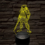 Predator 7 színű  3D led lámpa