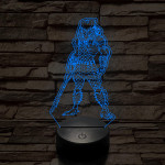 Predator 7 színű  3D led lámpa