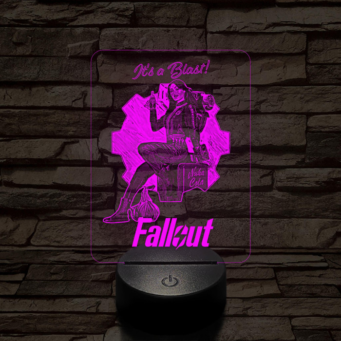 Fallout Lucy 7 színű 3D led lámpa