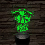 Helluva Boss csapat logó 7 színű 3D led lámpa