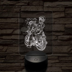 Songoku motoron 7 színű 3D led lámpa