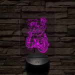 Songoku motoron 7 színű 3D led lámpa