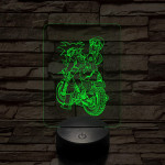 Songoku motoron 7 színű 3D led lámpa