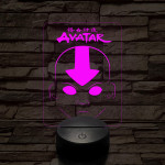 Avatar, Aang fej 7 színű 3D led lámpa