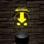 Avatar, Aang fej 7 színű 3D led lámpa