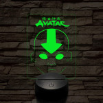 Avatar, Aang fej 7 színű 3D led lámpa