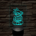 Songoku elszánt 7 színű 3D led lámpa
