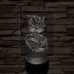 Songoku 1SS 7 színű 3D led lámpa