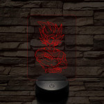 Songoku 1SS 7 színű 3D led lámpa