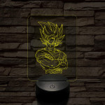 Songoku 1SS 7 színű 3D led lámpa