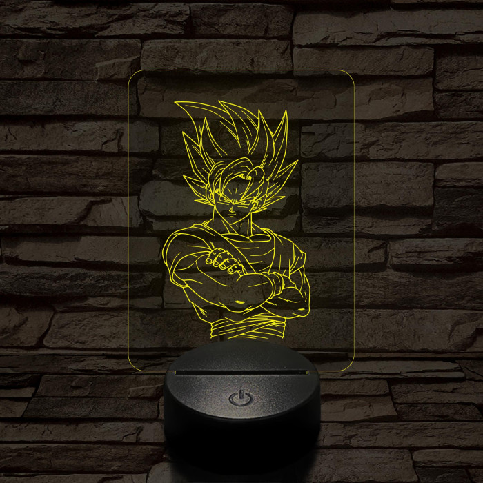 Songoku 1SS 7 színű 3D led lámpa