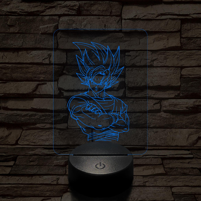 Songoku 1SS 7 színű 3D led lámpa