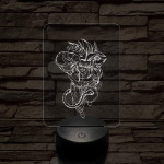 Songoku 6SS 7 színű 3D led lámpa