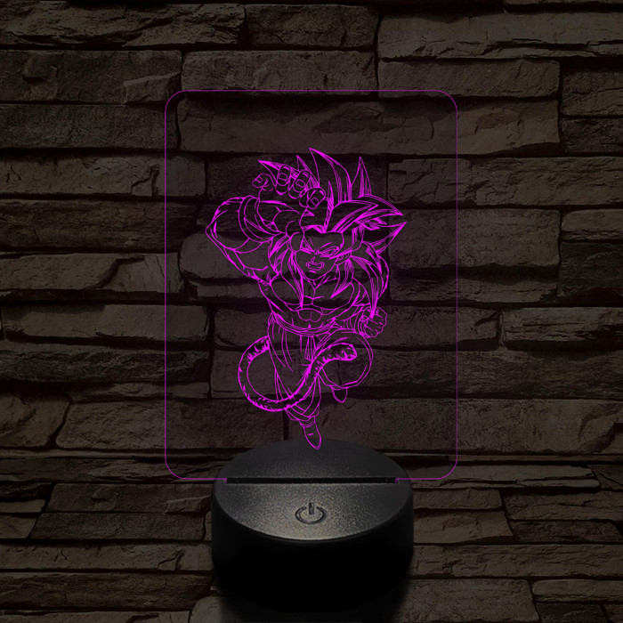Songoku 6SS 7 színű 3D led lámpa