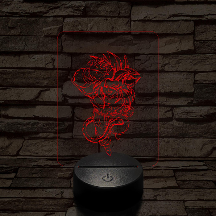 Songoku 6SS 7 színű 3D led lámpa