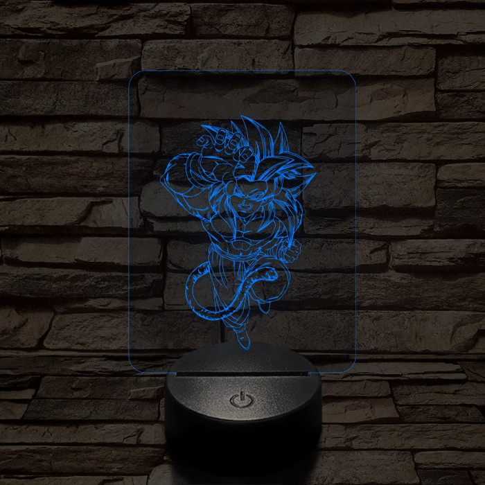 Songoku 6SS 7 színű 3D led lámpa