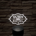 Hazbin Hotel logó 7 színű 3D led lámpa