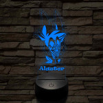 Hazbin Hotel Alastor 7 színű 3D led lámpa