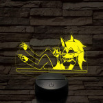 Helluva Boss  Loona az irodában  7 színű 3D led lámpa