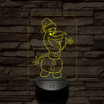 Répaorr Hómanó 7 színű 3D led lámpa
