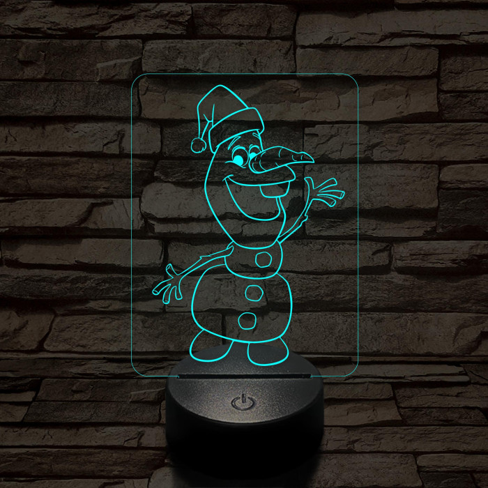 Répaorr Hómanó 7 színű 3D led lámpa
