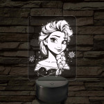 Elza Jégvarázs 7 színű 3D led lámpa