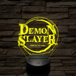 Demon Slayer logo 7 színű 3D led lámpa