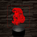 Ariel csodálat 7 színű valósághű 3D led lámpa