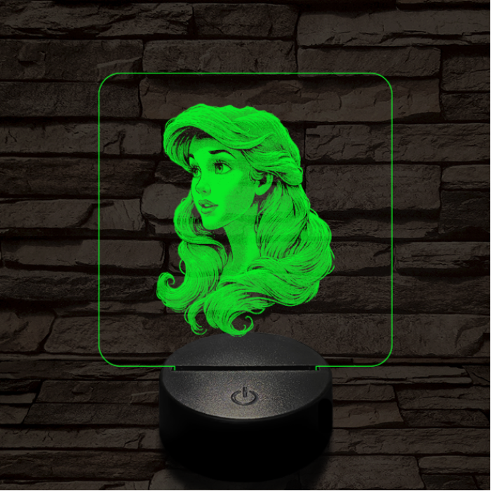 Ariel csodálat 7 színű valósághű 3D led lámpa