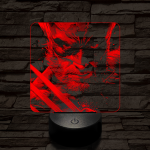 Rozsomák 7 színű valósághű 3D led lámpa