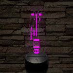 Ahsoka Tano fénykardja 7 színű 3D led lámpa