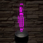 Mace Windu fénykardja 7 színű 3D led lámpa