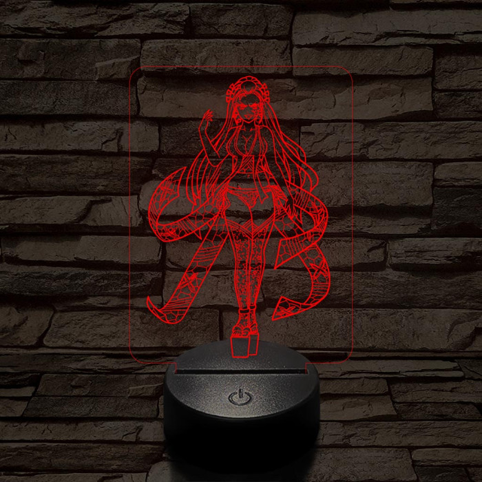Daki a Demon Slayer-ből 7 színű 3D led lámpa