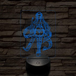 Daki a Demon Slayer-ből 7 színű 3D led lámpa