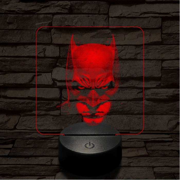 Denevérember 7 színű valósághű 3D led lámpa