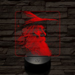 Gandalf 7 színű valósághű 3D led lámpa