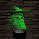 Gandalf 7 színű valósághű 3D led lámpa