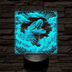 Godzilla diadal 7 színű valósághű 3D led lámpa