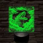 Godzilla diadal 7 színű valósághű 3D led lámpa