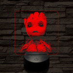 Groot csodálkozik 7 színű valósághű 3D led lámpa
